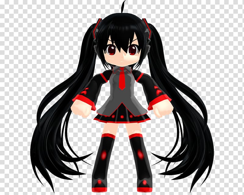 Artist Black hair Work of art, chibi miku transparent background PNG clipart