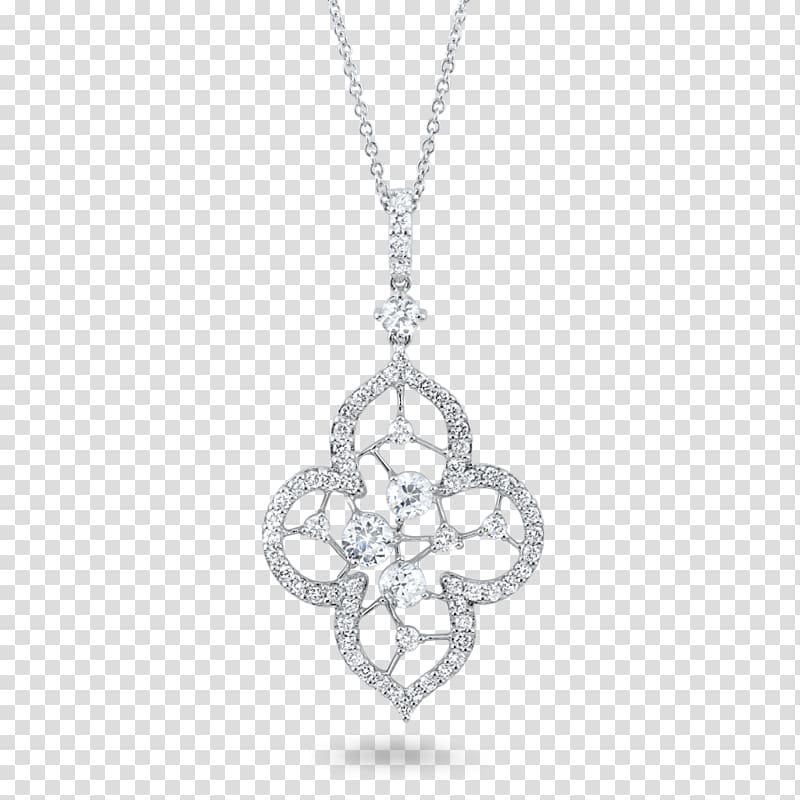 Locket Necklace Coster Diamonds Jewellery, flower jewelry transparent background PNG clipart