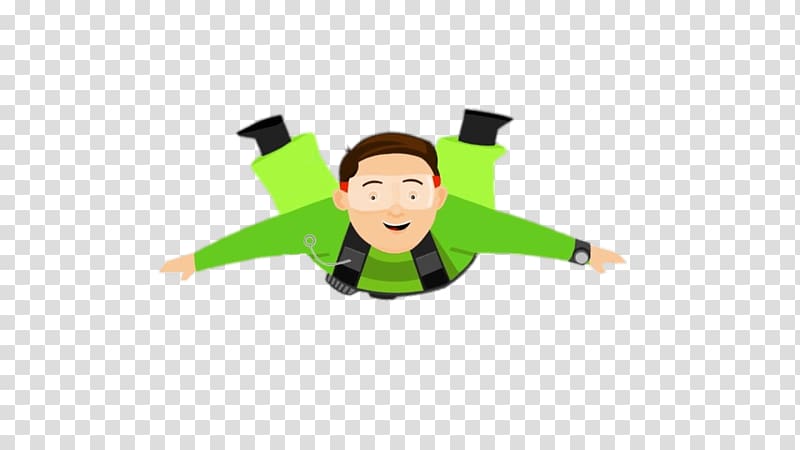 person in green shirt , Parachute Jumper transparent background PNG clipart