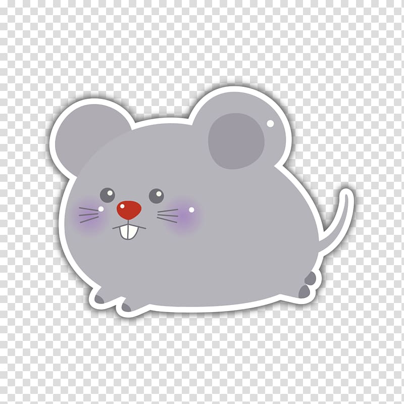 Rat Muroidea Chinese zodiac Grey, Small gray mouse transparent background PNG clipart
