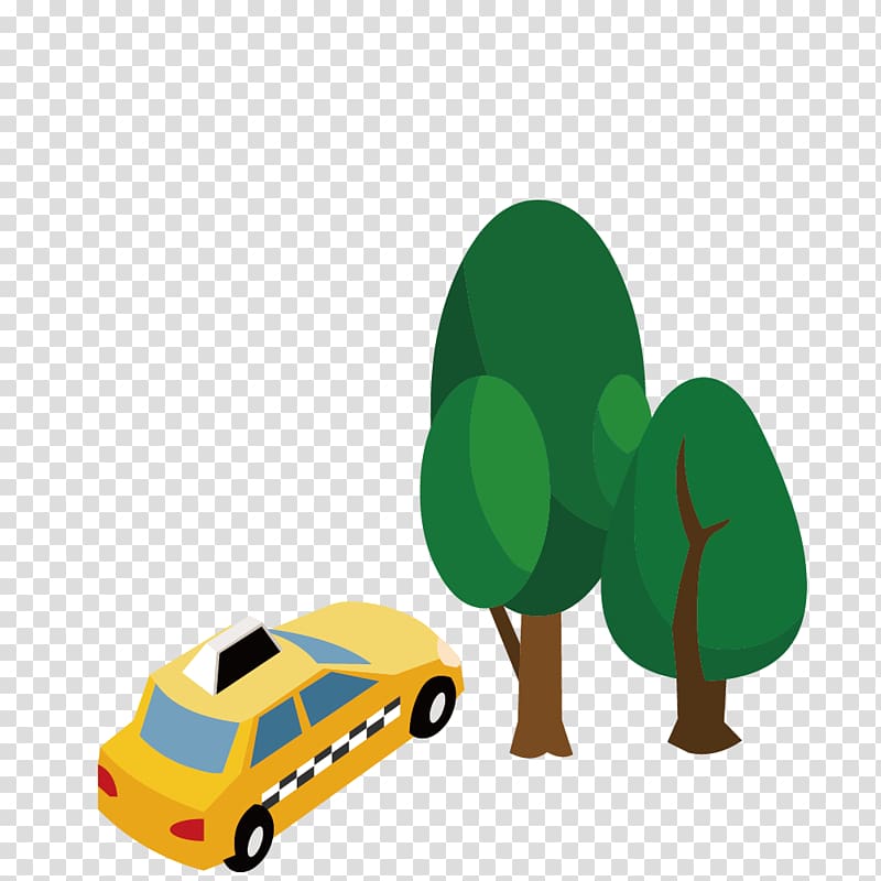 Car City Parking, Taxi tree transparent background PNG clipart
