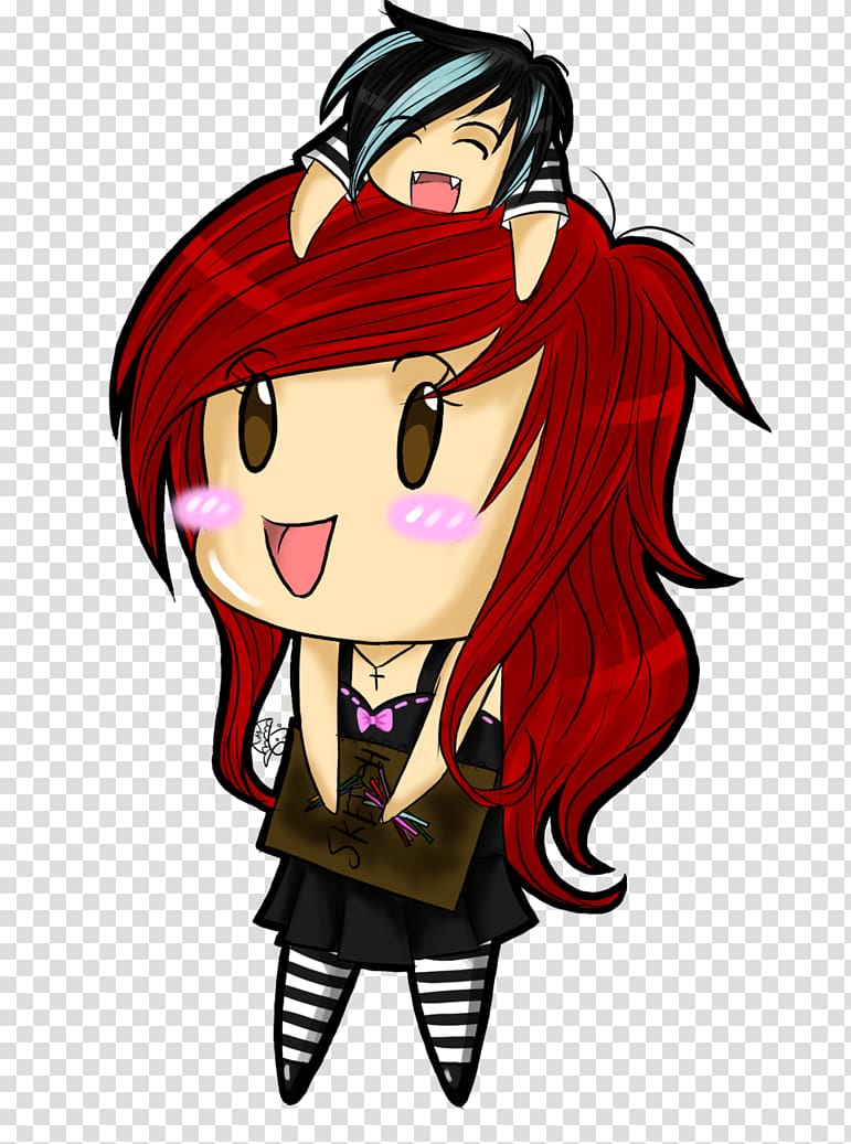 Minecraft Art Chibi Mangaka Anime, Chibi transparent background PNG clipart