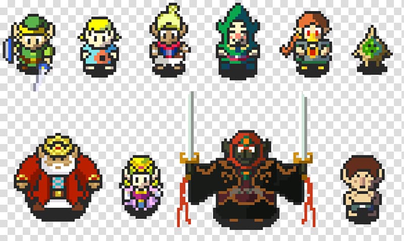 The Legend of Zelda: The Wind Waker Ganon Zelda II: The Adventure of Link The Legend of Zelda: Twilight Princess HD, 8 BIT transparent background PNG clipart