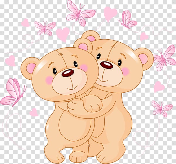 Bear Cartoon Cuteness , bear cartoon childlike birthday transparent background PNG clipart