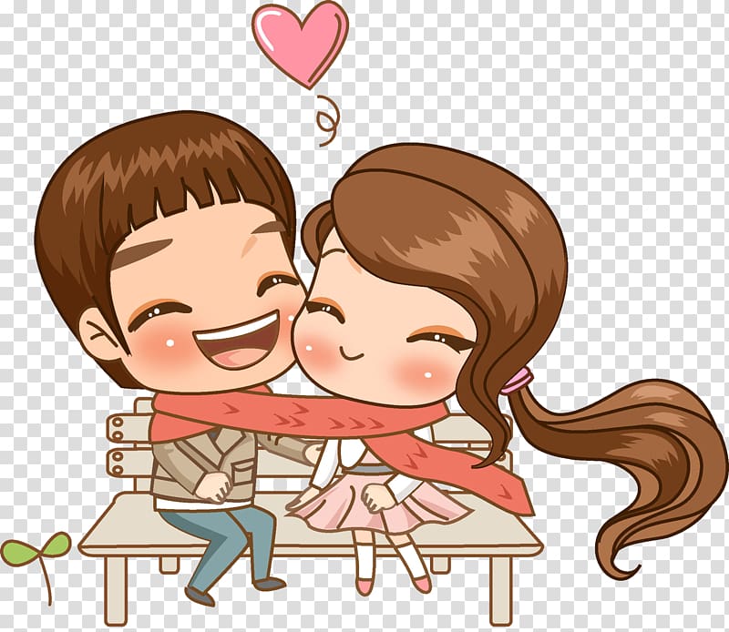 Cartoon Icon, Love men and women transparent background PNG clipart