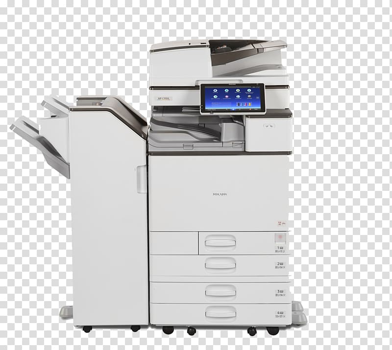 Multi-function printer Ricoh copier Printing, printer transparent background PNG clipart