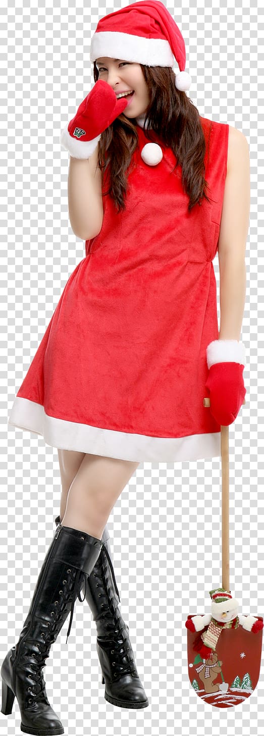 christmas girl transparent background PNG clipart