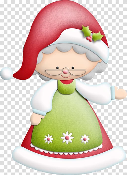 Santa Claus Felt Christmas decoration Duende, claus transparent background PNG clipart