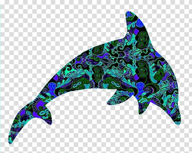 Dolphin Art Marine life , Pattern dolphin transparent background PNG clipart