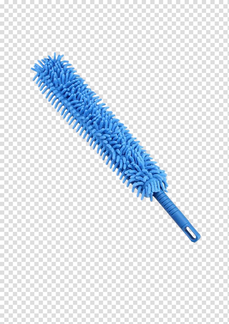 Feather duster Cleaning, Blue feather duster transparent background PNG clipart