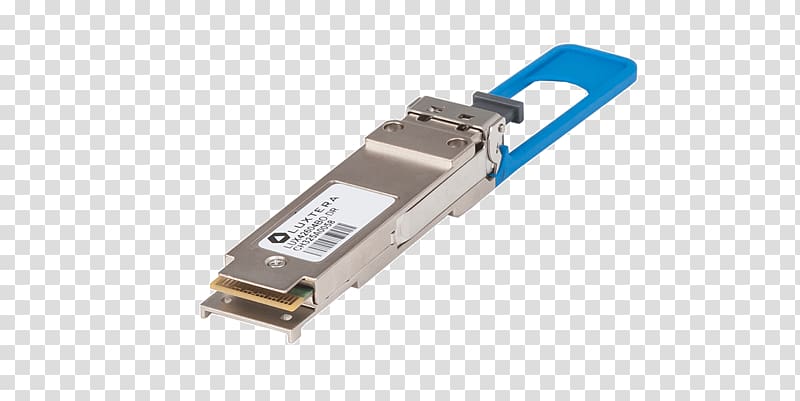 Network Cables 100 Gigabit Ethernet QSFP Transceiver, Finisar transparent background PNG clipart