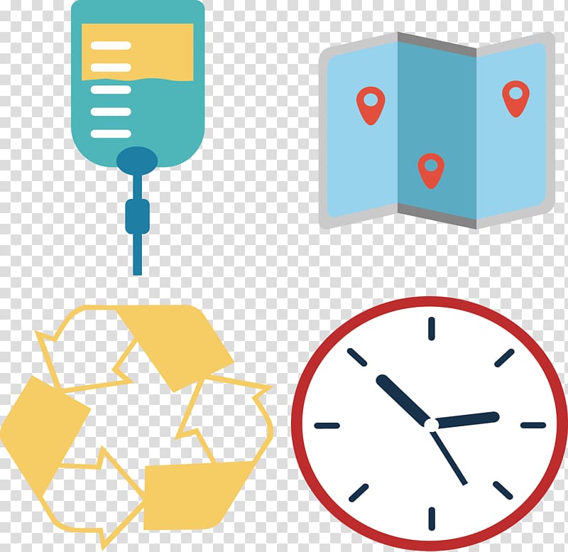 Time Icon, Fold the map transparent background PNG clipart