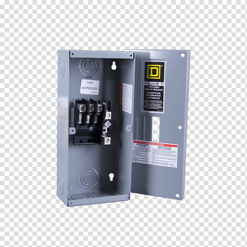 Circuit breaker Square D Distribution board Electric switchboard, Clave transparent background PNG clipart