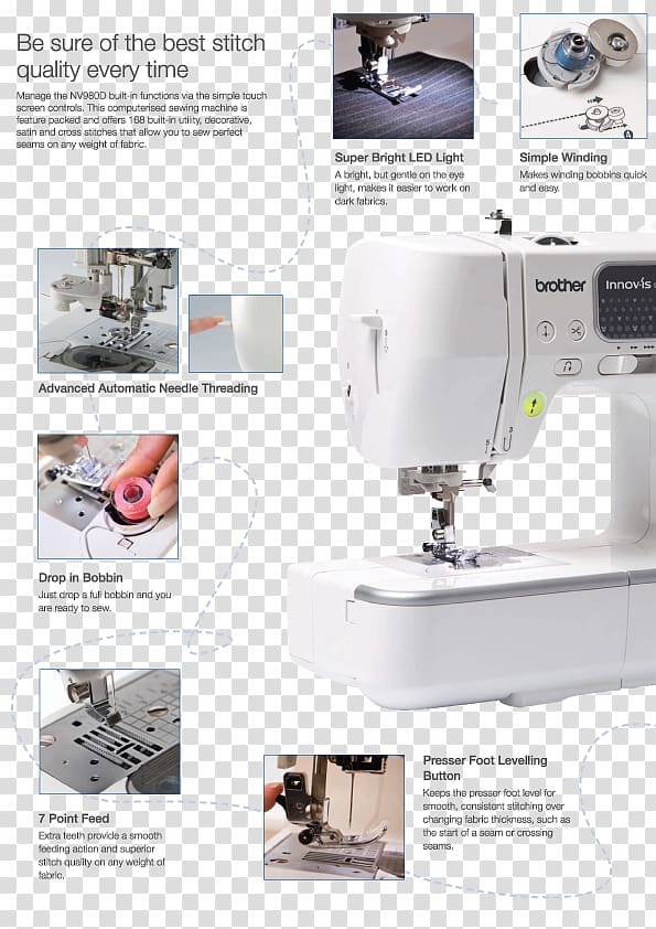 Machine embroidery Sewing Machines Brother Industries, over edging sewing machine transparent background PNG clipart