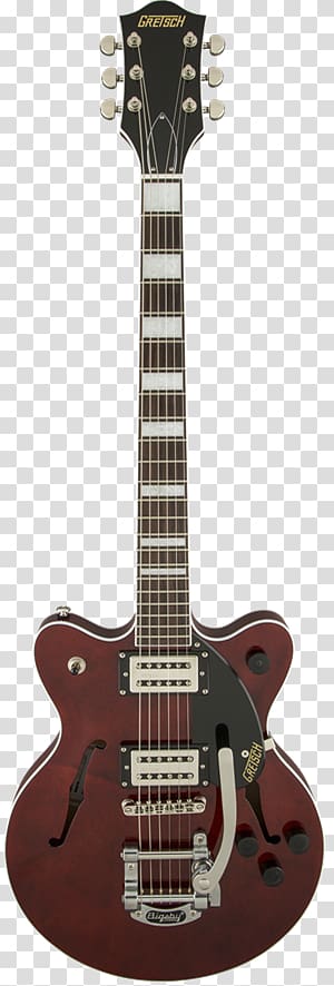 Gretsch G2655T Streamliner Center Block Jr Gretsch G2622T Streamliner Center Block Double Cutaway Electric Guitar Gretsch G5420T Streamliner Electric Guitar Bigsby vibrato tailpiece, washburn semi hollow body electric guitar transparent background PNG clipart