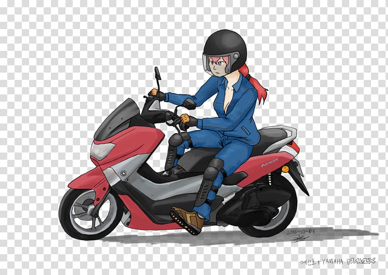 Yamaha Motor Company Yamaha NMAX Motorized scooter, scooter transparent background PNG clipart