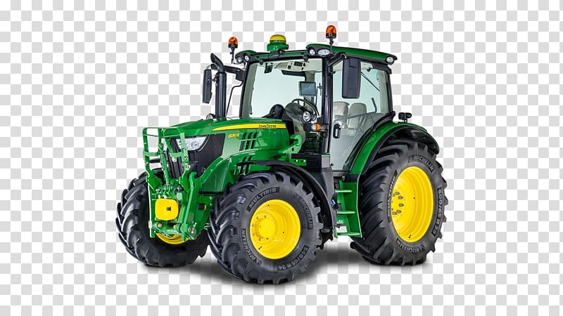 John Deere Tractor Agriculture Agricultural machinery Loader, tractor transparent background PNG clipart