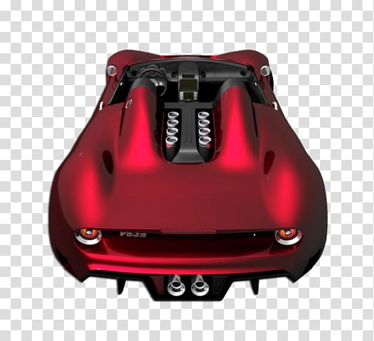 Geneva Motor Show Sports car Bizzarrini Chevrolet Corvette, Red sports car transparent background PNG clipart