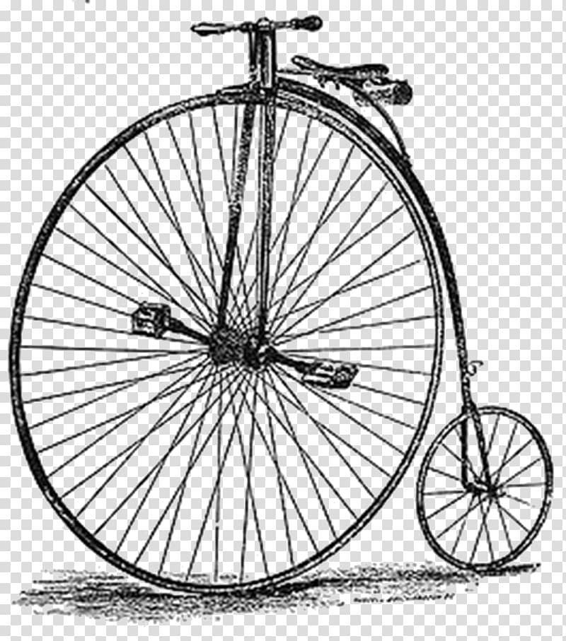 Bicycle Wheels Penny-farthing Illustration graphics, cyclist front transparent background PNG clipart