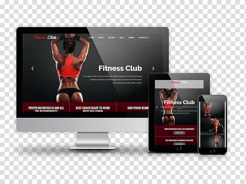 VirtueMart Template Joomla Responsive web design Electronics, fitness club transparent background PNG clipart