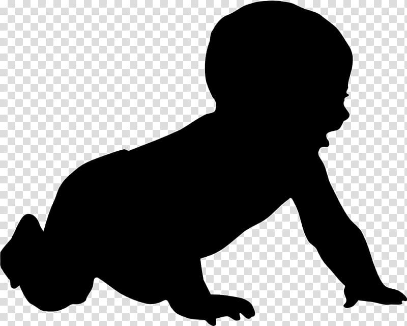 silhouette of baby illustration, Infant , Baby transparent background PNG clipart