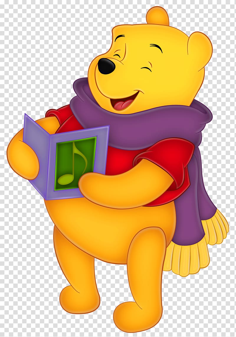 Piglet Winnie-the-Pooh Winnie the Pooh Tigger Christopher Robin, Winnie the Pooh with Purple Scarf, Winnie The Pooh illustration transparent background PNG clipart
