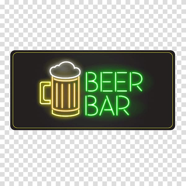 Beer Light Cafe Coffee Neon sign, beer transparent background PNG clipart
