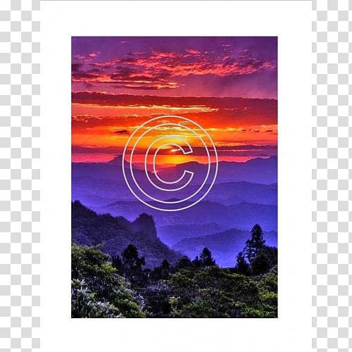 Sunset Cloud, Sunset mountain transparent background PNG clipart