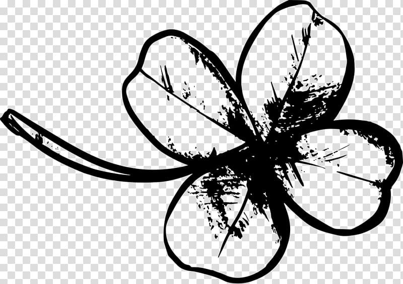 White Clover Four-leaf clover Red Clover Drawing Shamrock, Leaf transparent background PNG clipart