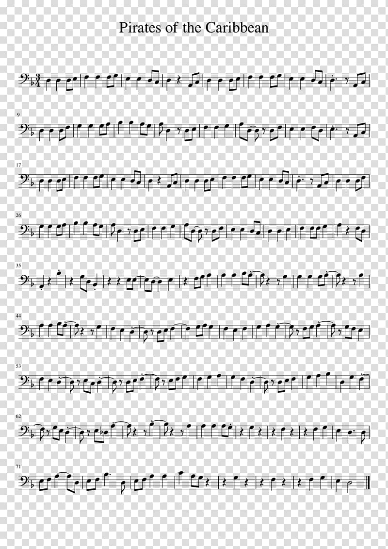 Sheet Music Cello Clarinet Trumpet, main melody transparent background PNG clipart