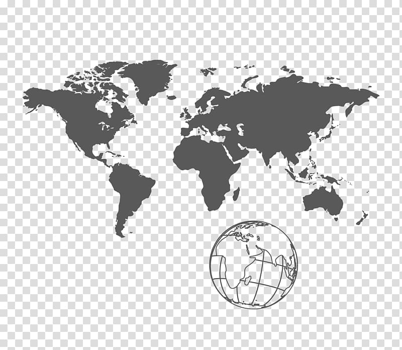 United States India World map Globe, Earth map transparent background PNG clipart