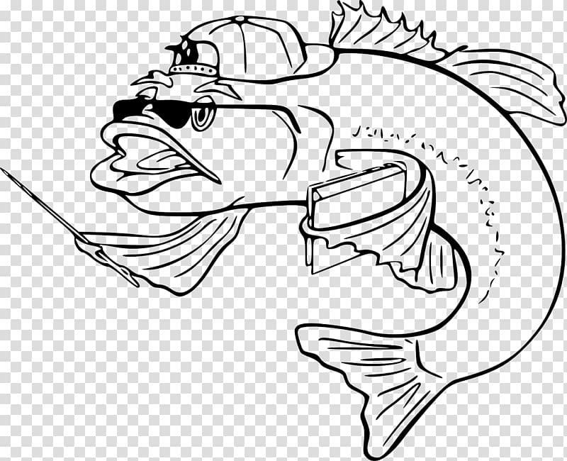 Drawing Fishing Bass , Fishing transparent background PNG clipart