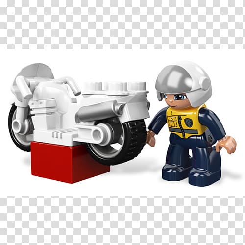 LEGO 5679 Duplo Police Bike Motorcycle Toy, Lego police transparent background PNG clipart