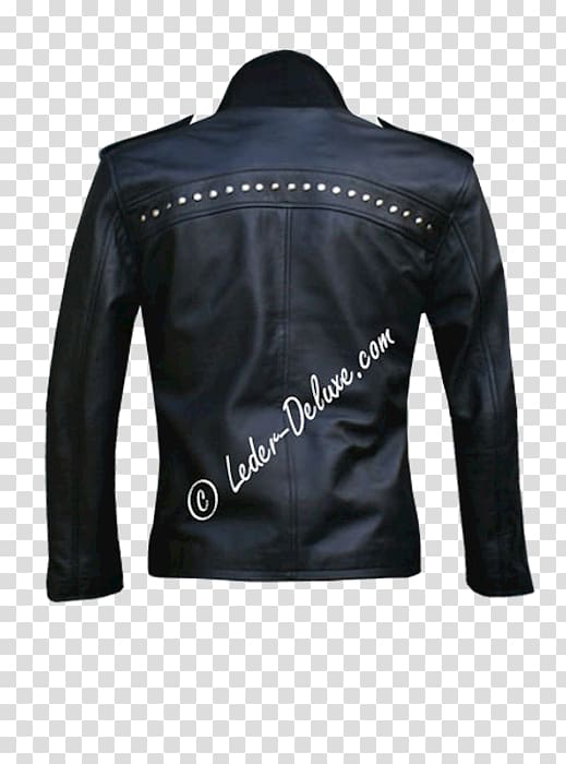 Leather jacket, Black Windbreaker transparent background PNG clipart