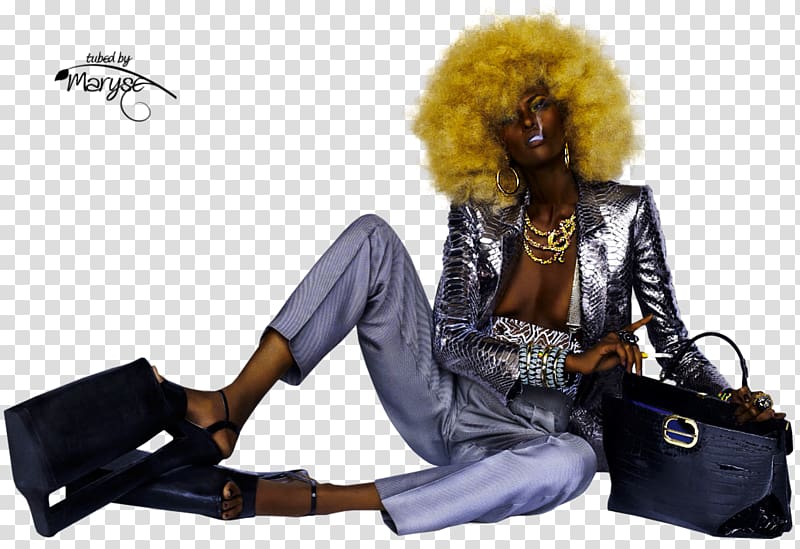 Fashion Model Vogue Paris Afro, model transparent background PNG clipart