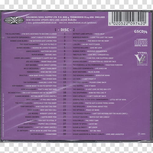 Blackpool Mecca Goldmine Soul Supply Northern Soul Fever, Volume 4 Compilation album, Northern Soul 20 Original Classics transparent background PNG clipart