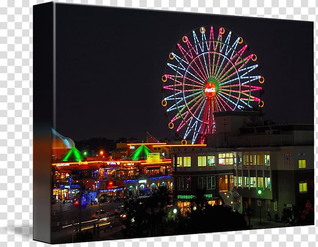 American Village Okinawa Island Art Ferris wheel, painting transparent background PNG clipart