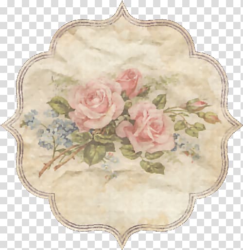 Paper Vintage clothing Flower Decoupage Drawing, antique transparent background PNG clipart