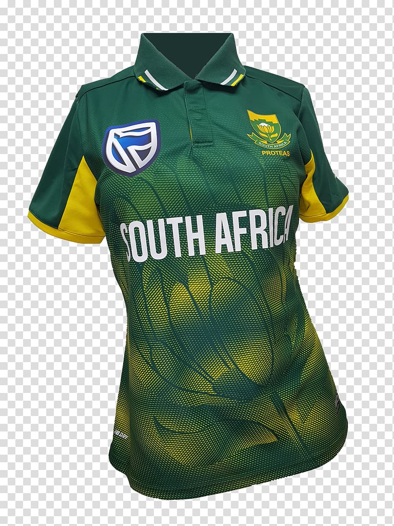 South Africa national cricket team T-shirt Polo shirt New Balance, T-shirt transparent background PNG clipart
