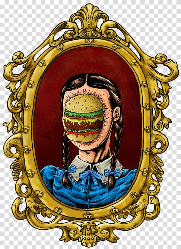 Illustration Drawing Artist Hamburger, macabre transparent background PNG clipart