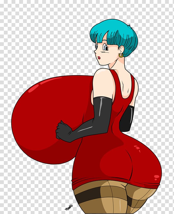 Bulma Android 18 Chi-Chi Dragon Ball, body inflation transparent background PNG clipart