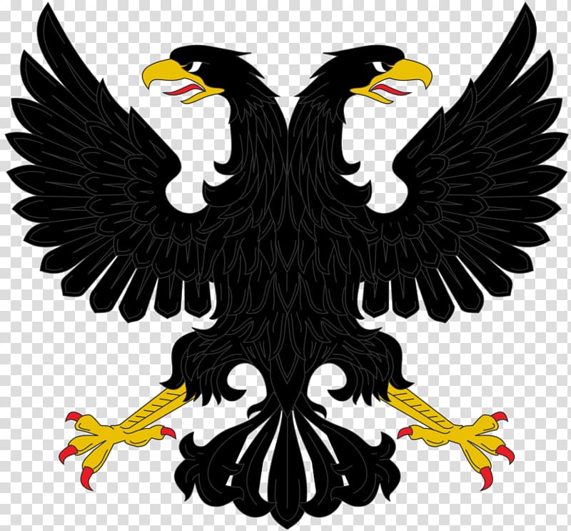 Double-headed eagle Byzantine Empire Symbol , eagle transparent background PNG clipart