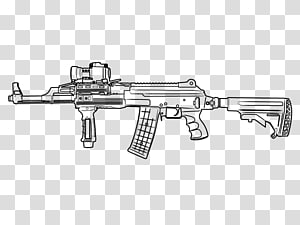 Assault rifle Firearm Trigger Ranged weapon Gun, M4 Carbine transparent background PNG clipart thumbnail