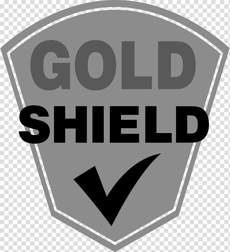 Logo Brand Font, Gold shield transparent background PNG clipart