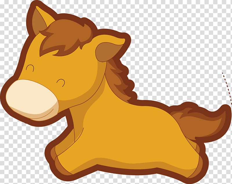 Horse Euclidean Cartoon, Horse transparent background PNG clipart