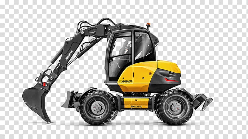 Excavator Groupe MECALAC S.A. Shovel Heavy Machinery, excavator transparent background PNG clipart