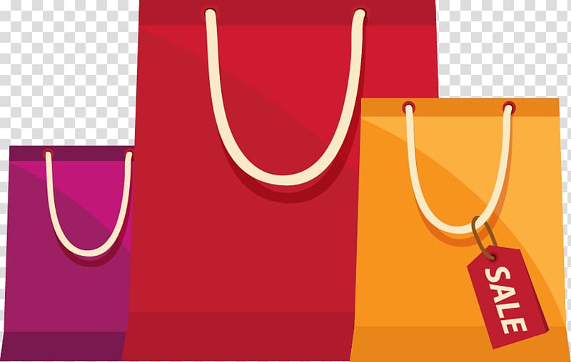 Free download | Pink, red, and yellow bags illustration, Shopping bag