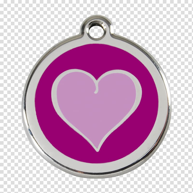 Dog Dingo Pet tag Puppy, red and purple hearts transparent background PNG clipart