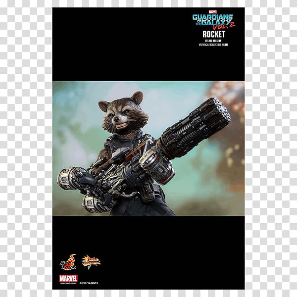 Rocket Raccoon Hot Toys Limited Action & Toy Figures 1:6 scale modeling, rocket raccoon transparent background PNG clipart