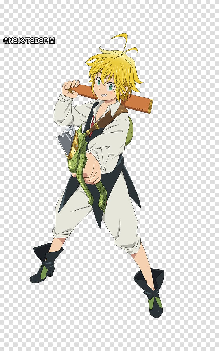 Meliodas The Seven Deadly Sins Merlin, q version of the characters transparent background PNG clipart
